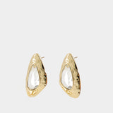 Boucles D'oreilles Hammered Earrings - SELF PORTRAIT - Métal - Doré