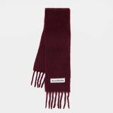 Écharpe - Acne Studios - Laine - Bordeaux