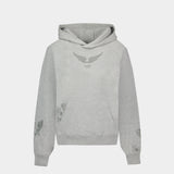 Sweat Georgy Mo Multicusto Strass - Zadig & Voltaire - Coton - Gris