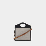 Sac À Main - Burberry - Coton - Noir/Gris