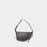 Sac Porté Épaule Mini Shield Sling - Burberry - Cuir - Noir