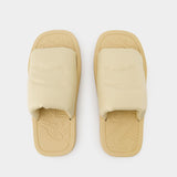 Sandales LF Knight Slab - Burberry - Cuir - Beige