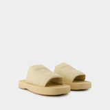 Sandales LF Knight Slab - Burberry - Cuir - Beige