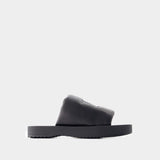 Sandales LF Knight Slab - Burberry - Cuir - Noir