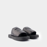 Sandales LF Knight Slab - Burberry - Cuir - Noir