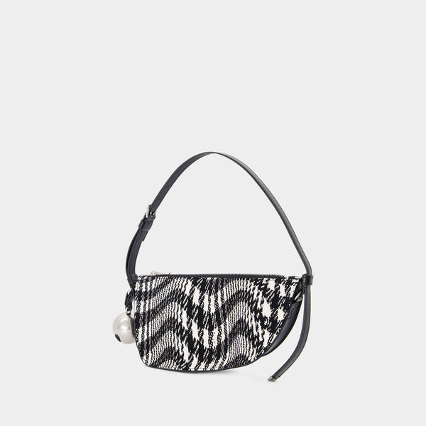 Wallet On Chain Shield Sling Small - Burberry - Coton - Noir