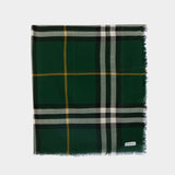 Écharpe Giant Check - Burberry - Laine - Vert