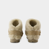 Bottines Snug - Burberry - Cuir - Beige