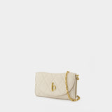 Wallet On Chain Rocking Horse - Burberry - Cuir - Blanc