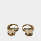Sandales Lf Mews 05 - Burberry - Lin - Beige