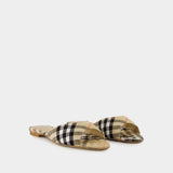 Sandales Lf Mews 05 - Burberry - Lin - Beige