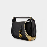 Sac À Bandoulière Small B-Clip Messenger - Burberry - Cuir - Noir