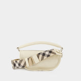 Sac Porté Épaule B-Clip - Burberry - Cuir - Blanc