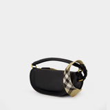 Sac Porté Épaule B-Clip - Burberry - Cuir - Noir