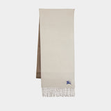 Écharpe Knight Solid - Burberry - Laine - Gris