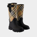 Bottes Marsh Stamp High - Burberry - Synthétique - Noir