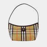 Sac Porté Épaule Highlands - Burberry - Coton - Beige