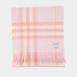 Écharpe Giant Check - Burberry - Laine - Rose