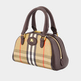Sac À Main Ll Highlands Mini Bowling - Burberry - Coton - Beige