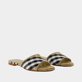 Sandales Lf Sloane Check - Burberry - Synthétique - Multi