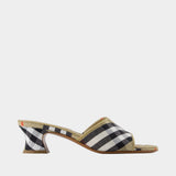 Sandales Lf Sloane Check 45 - Burberry - Synthétique - Multi
