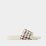Sandales Lf Furley L Check - Burberry - Synthétique - Beige