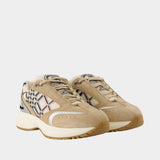 Sneakers Eclipse L - Burberry - Cuir - Beige