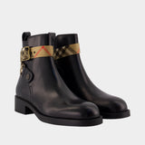 Bottines Lf Huntley 25 - Burberry - Cuir - Noir
