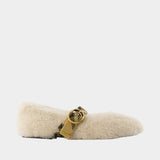 Ballerines Lf Robin 05 - Burberry - Cuir - Ivoire