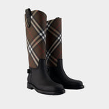 Bottes Lf Cavalier - Burberry - Synthétique - Marron
