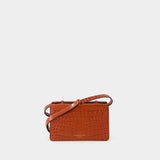 Sac À Bandoulière The Mini Dorian - Victoria Beckham - Cuir - Rouge