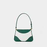 Sac Porté Épaule Jeanne B - Casablanca - Cuir - Blanc/Vert