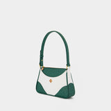 Sac Porté Épaule Jeanne B - Casablanca - Cuir - Blanc/Vert