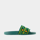 Sandales Terry - Casablanca - Cuir Synthétique - Vert