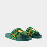 Sandales Terry - Casablanca - Cuir Synthétique - Vert