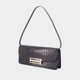 Pochette Dorian East West - Victoria Beckham - Cuir - Noir