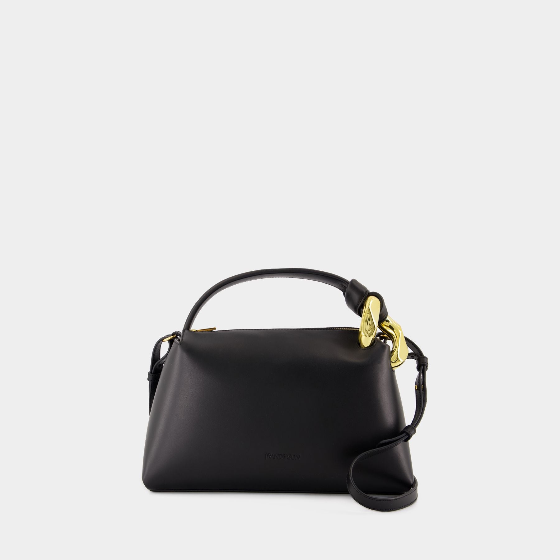 Sac D'angle JW Anderson JWA - Champagne/Noir, Cuir Et Toile, Taille M, Avec Sangle Réglable - Neuf Avec étiquettes