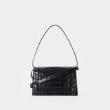 Sac Porté Épaule Mini Folder - Coperni - Cuir - Noir