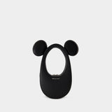 Sac À Main Mickey Mini Swipe - Coperni x Disney - Cuir - Noir