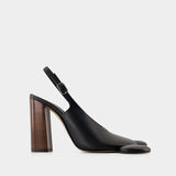 Sandales Mickey Block Ufo - Coperni x Disney - Cuir - Noir