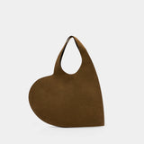 Sac Porté Épaule Double Heart Tote - Coperni - Cuir - Marron