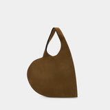 Sac Porté Épaule Double Heart Tote - Coperni - Cuir - Marron