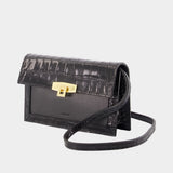 Sac À Bandoulière Croco All In One Mini - Coperni - Cuir - Noir