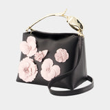 Sac À Main Flower Mini Bloom - ERDEM - Cuir - Noir