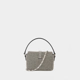 Sac À Main Rhinestone Micro - SELF PORTRAIT - Synthétique - Argenté