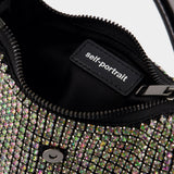 Sac Porté Épaule Rhinestone Crescent - SELF PORTRAIT - Synthétique - Multi