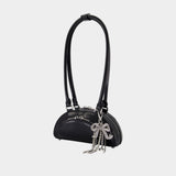 Sac Porté Épaule Mini With Charm - SELF PORTRAIT - Cuir - Noir