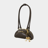 Sac Porté Épaule Mini With Charm - SELF PORTRAIT - Cuir - Marron