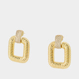 Boucles D'oreilles Knocker - SELF PORTRAIT - Métal - Doré