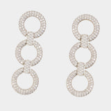 Boucles D'oreilles Crystal Link - SELF PORTRAIT - Métal - Argenté